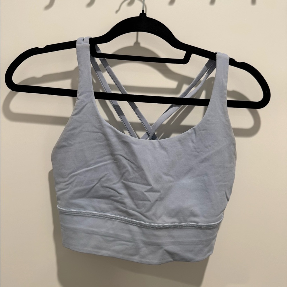 Lululemon Energy Longline Bra
Medium Support, B–D Cups Light Blue